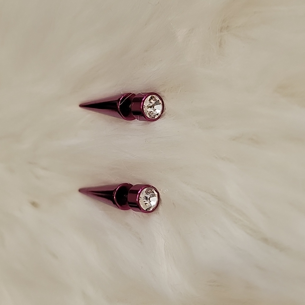 Pair of Pretty Pink Faux Tapers